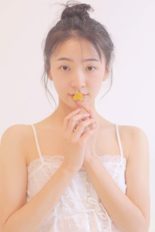 白桃美人一片式A字半身裙
